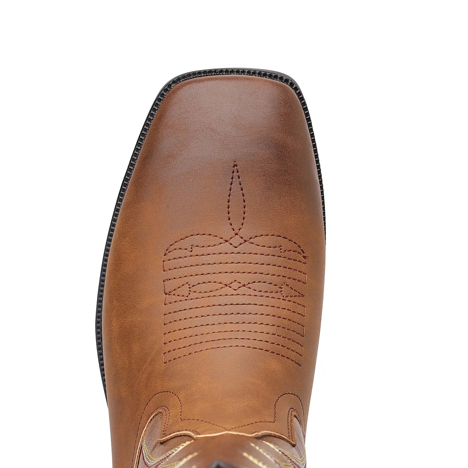 Retro Wide Head Western Cowboy Boot