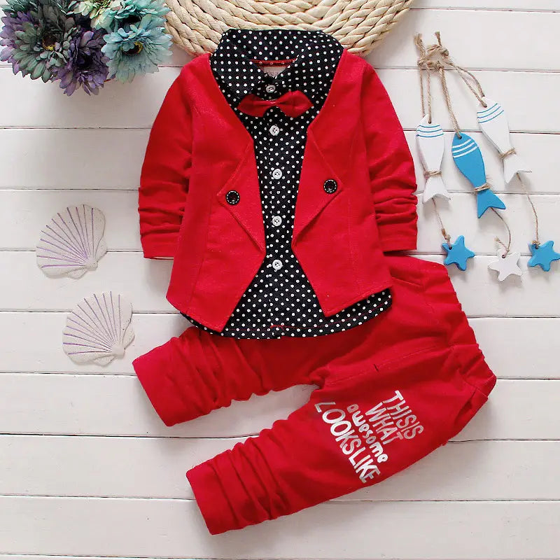 Children’s Children’s Suit Bow tie Sweater Small Trousers