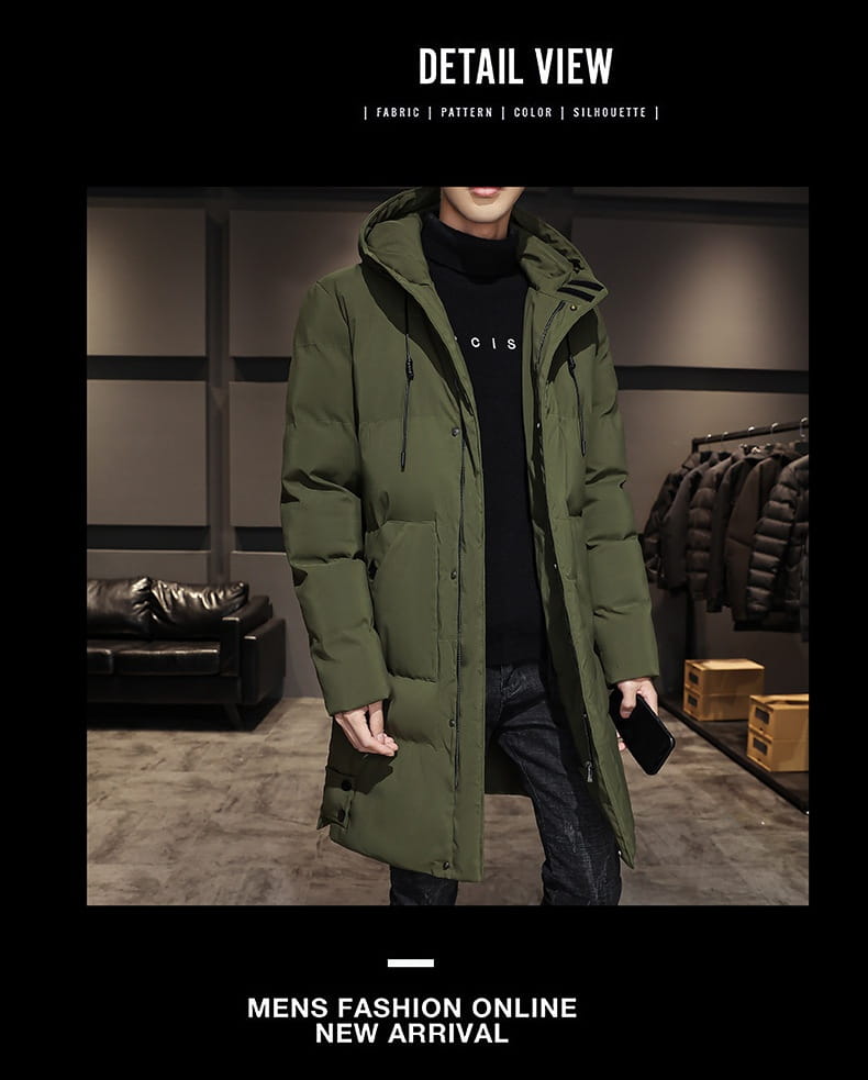 Fashionable And Handsome Thickened Work Clothes Cotton Coat Winter Clothing Down Men