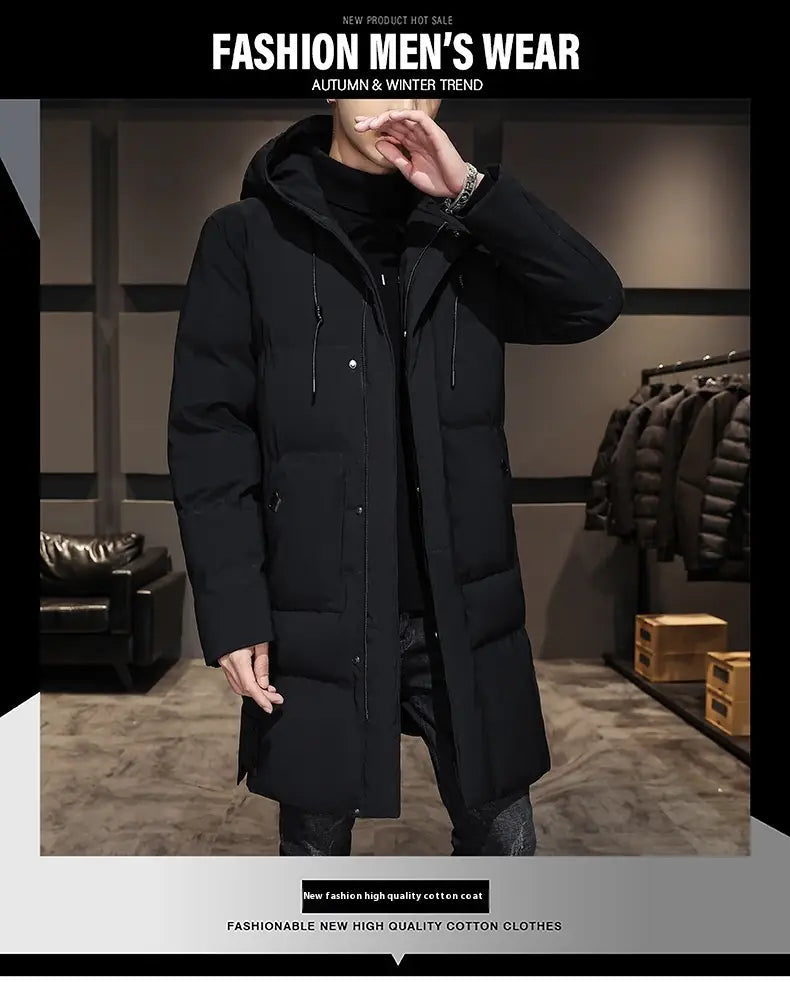 Fashionable And Handsome Thickened Work Clothes Cotton Coat Winter Clothing Down Men