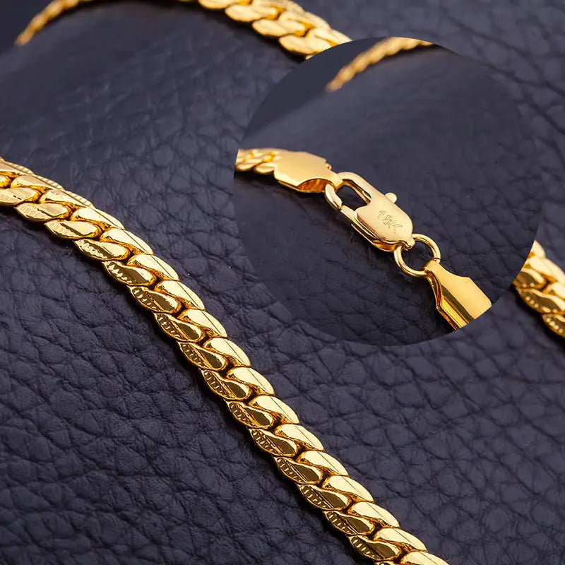 5MM Full Side 18K Necklace Beyond Trends Hub