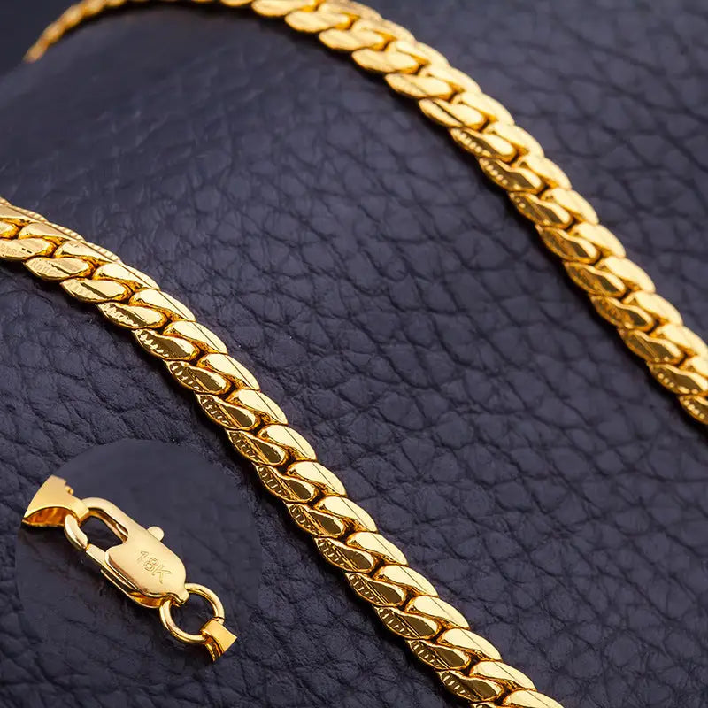 5MM Full Side 18K Necklace Beyond Trends Hub