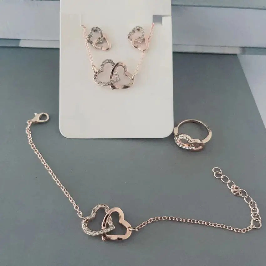 5PCS Fashion Butterfly Pendants Necklace Earrings Ring Bracelet Sets For Women Jewelry Set Bridal Wedding Jewelry Gift Beyond Trends Hub