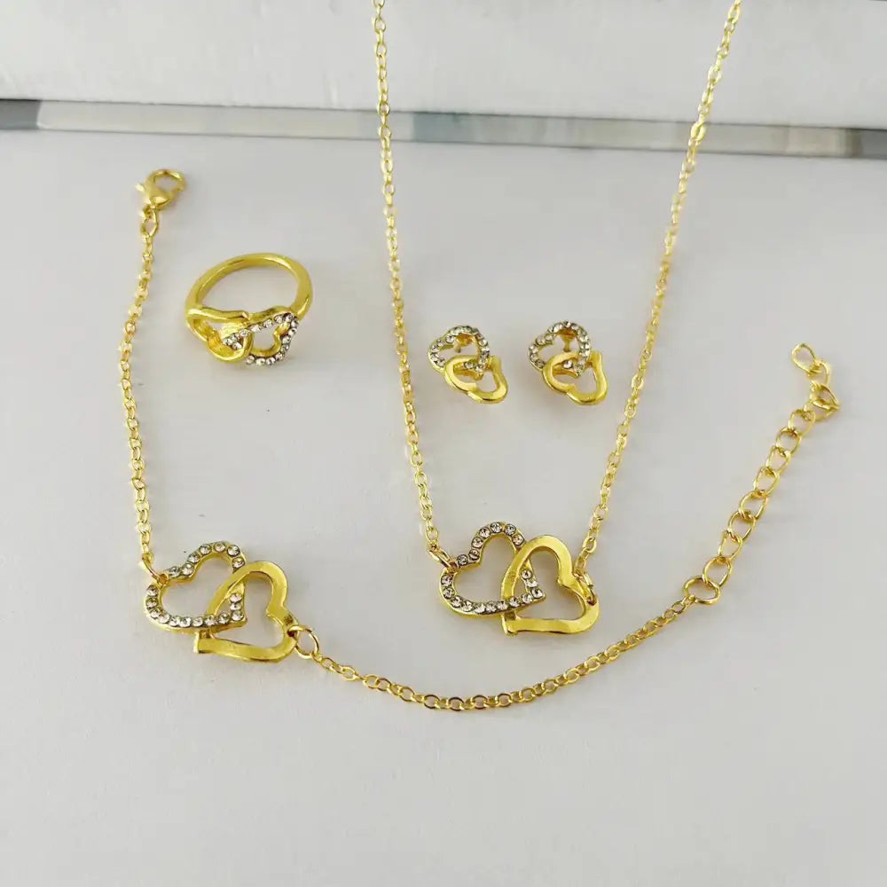 5PCS Fashion Butterfly Pendants Necklace Earrings Ring Bracelet Sets For Women Jewelry Set Bridal Wedding Jewelry Gift Beyond Trends Hub