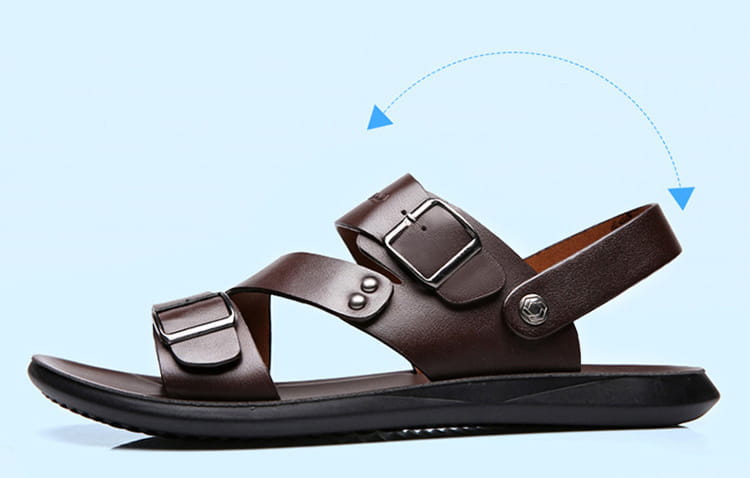 Sandals Men Casual Comfortable Barefoot Buckle Shoes