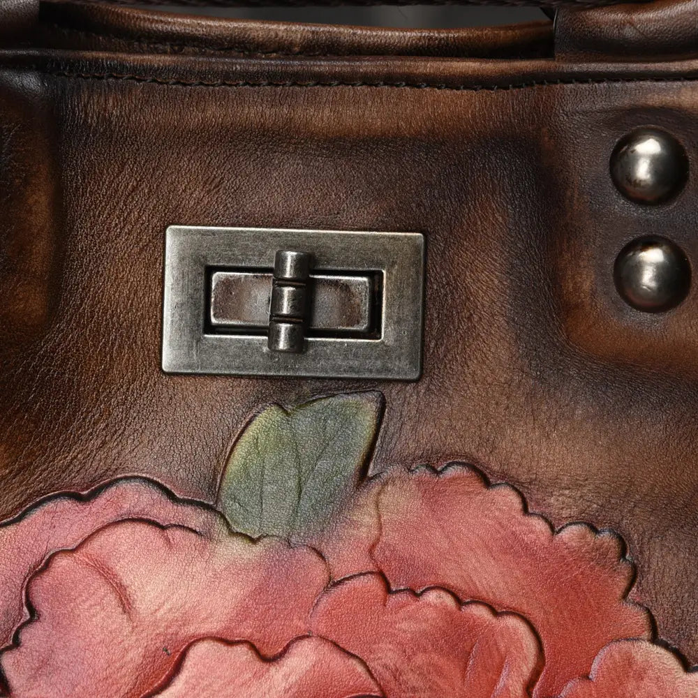 Tree Cream Leather Backpack
