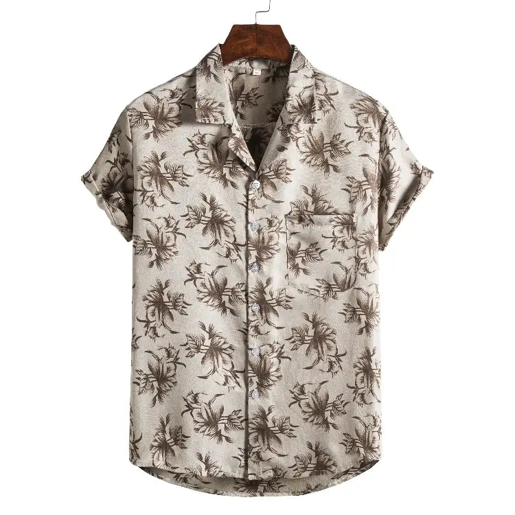 Men Short Sleeved Beach Shirts