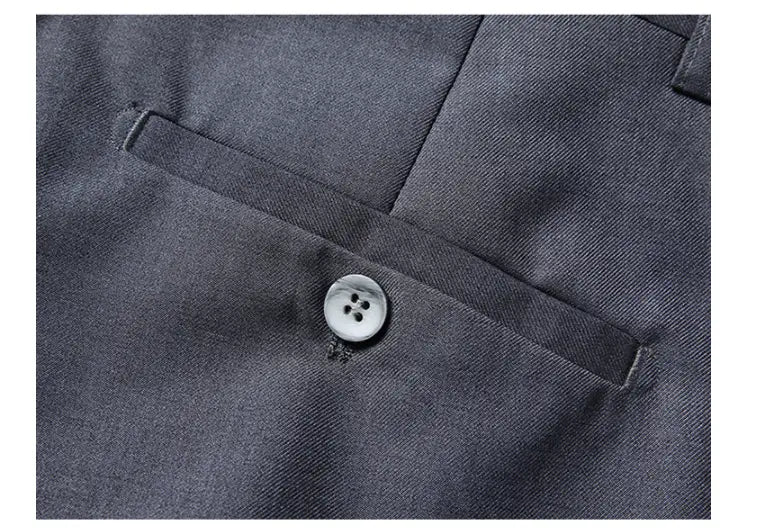 Casual Men’s Suit Set Slim Fit Formal Groom Wedding Dress