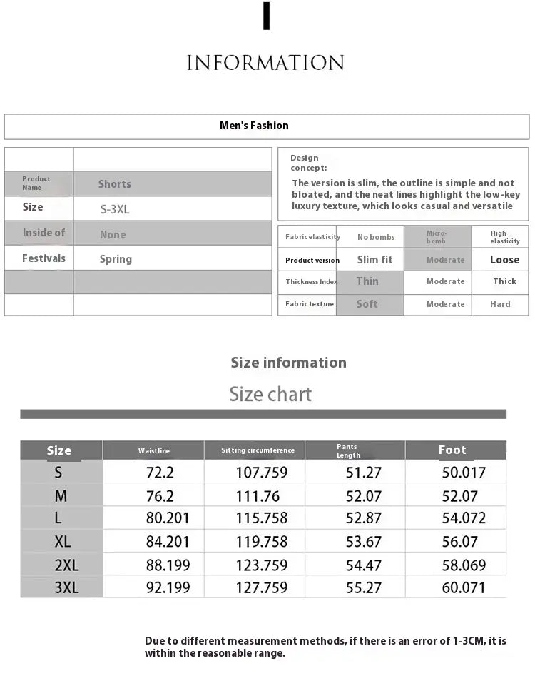 Men’s Casual Patchwork Denim Shorts