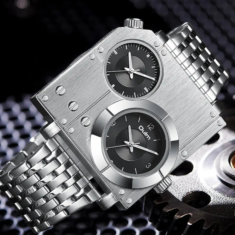 Men’s Square Personality Casual Large Dial Watch