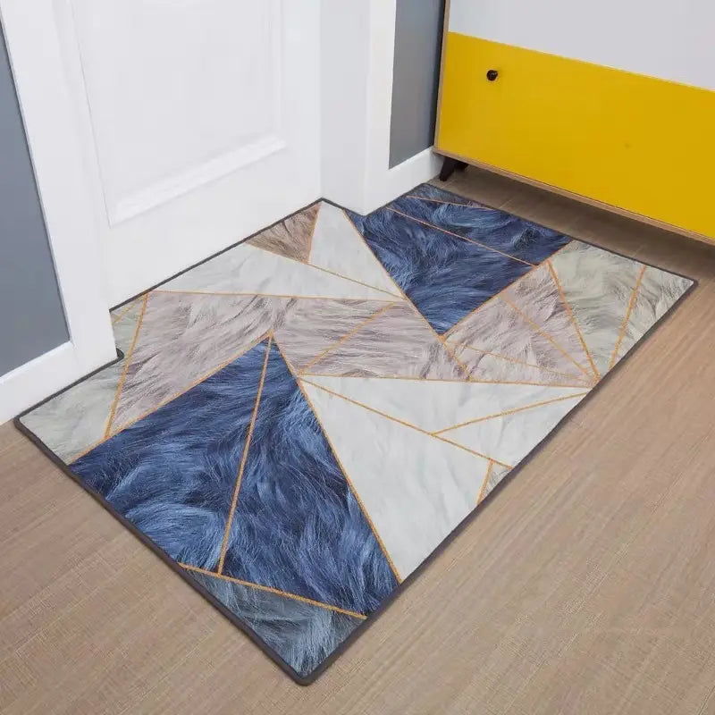 Modern Minimalist Home Entrance Floor Mats Custom Human Door Mats Living Room Non-slip Absorbent Foot Mats Bedroom