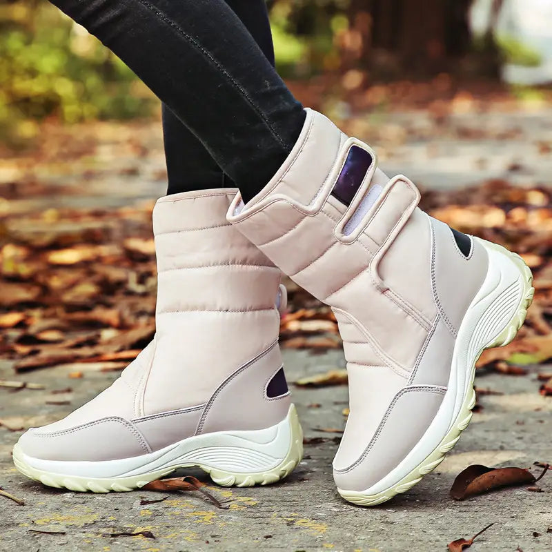 Women’s shoes high-top plus velvet warm cotton shoes