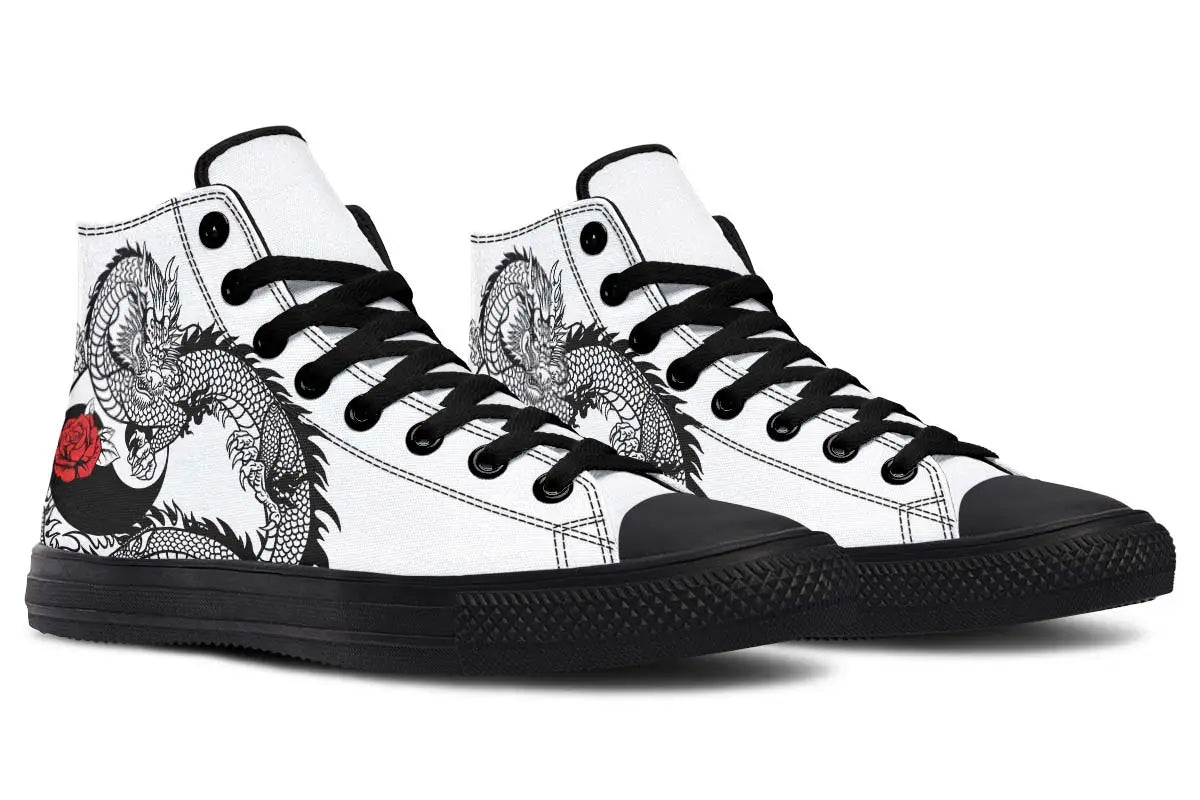 Printed Couple High-top Canvas Shoes