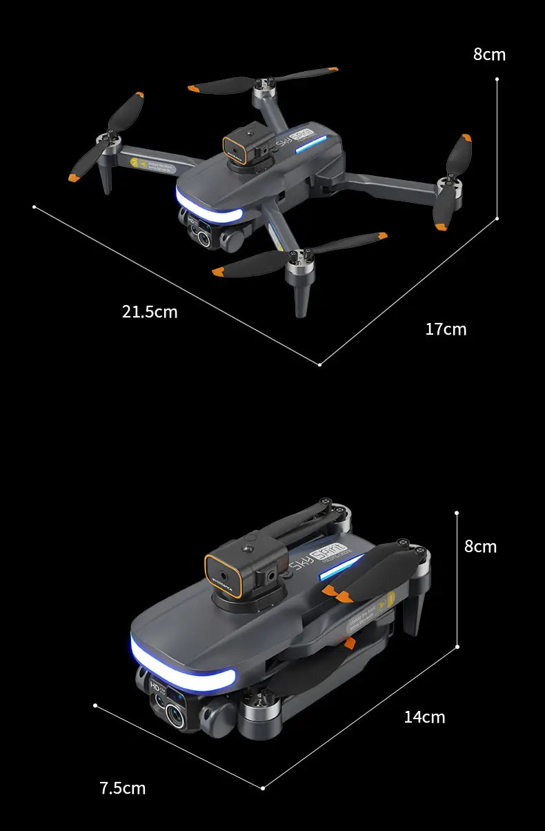 P14 Drone Long Endurance HD Aerial Photography Five Surface Obstacle Avoidance Quadcopter GPS Auto-Return Remote