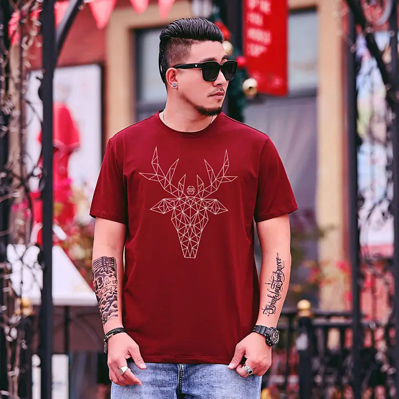 Summer New Plus Size T-Shirt Men