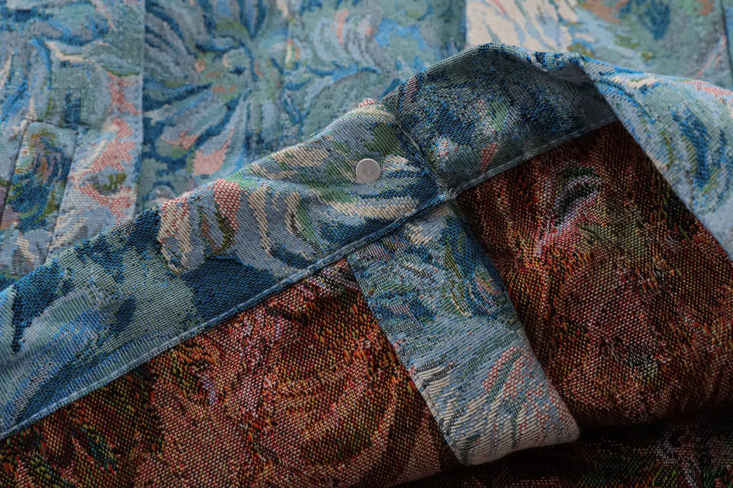 Creative Floral Denim Men Autumn Loose Men’s And Women’s Jackets