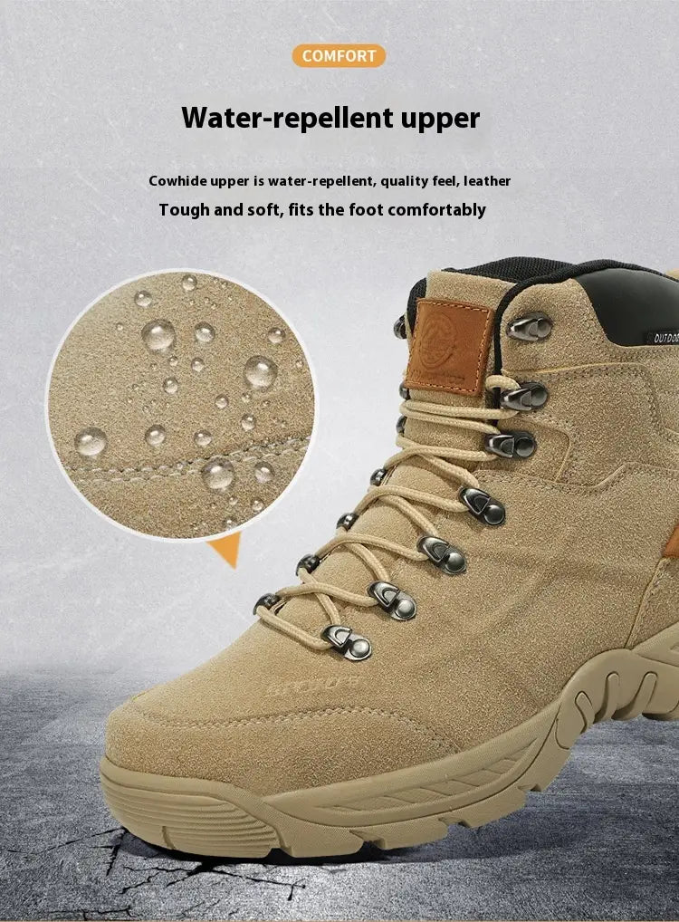 Men’s Middle High Top Autumn And Winter Mountaineering Plus Size Hiking Boots