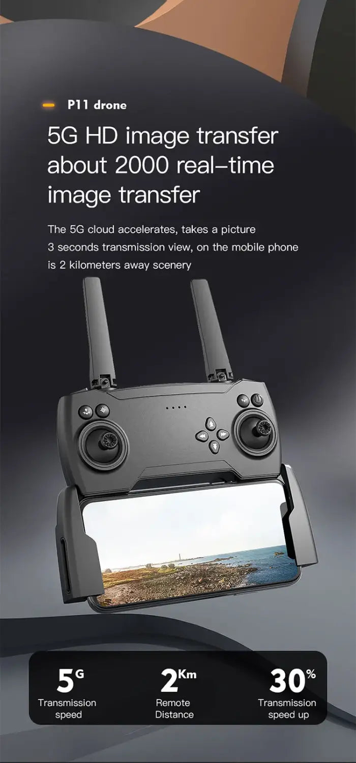 P11 Drone GPS Automatic Return 8K Aerial Photography UAV Four Sided Obstacle Avoidance Remote Control Toy