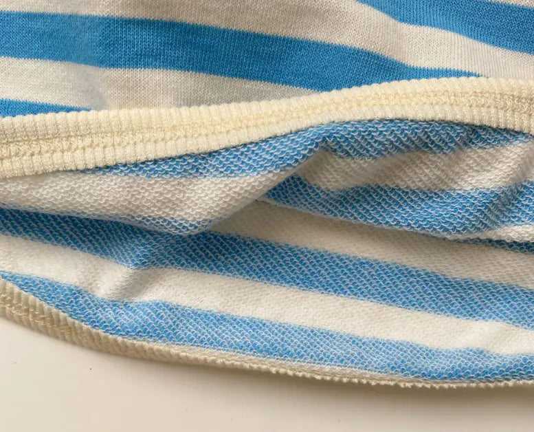 Fashionable And Personalized Children’s Cotton Striped Sweater