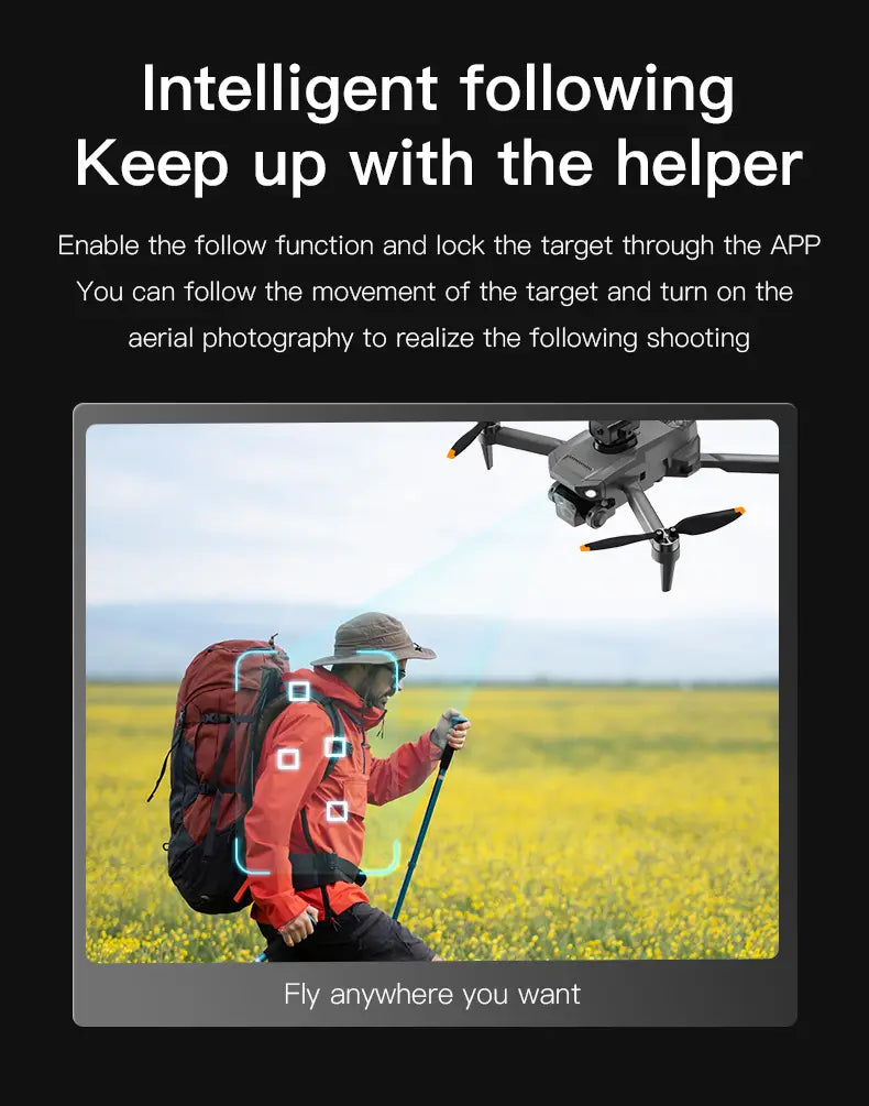 P8 Pro HD Aerial Photography Five Lens Obstacle Avoidance Drone Automatic Return GPS Quadcopter Remote Control Airplane