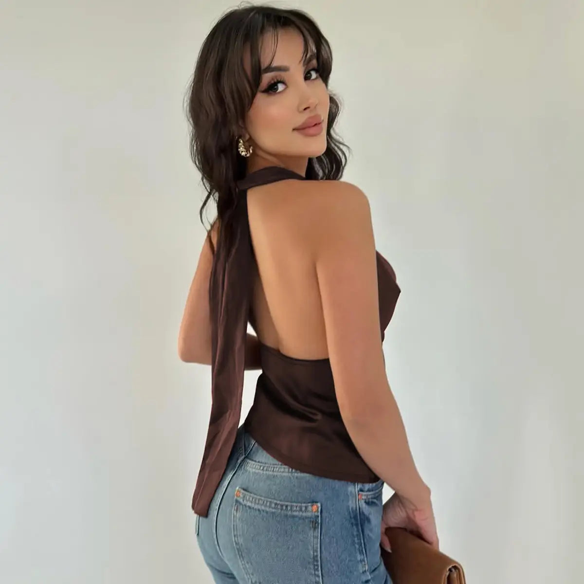 Women’s Halter Backless Top