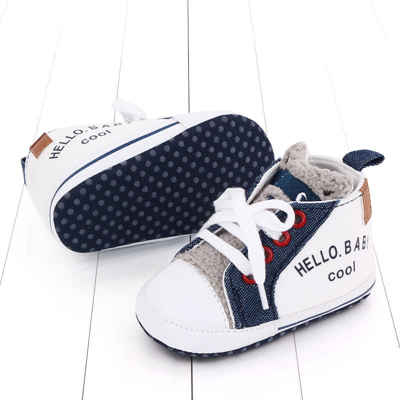 Canvas shoes color matching letters walking shoes