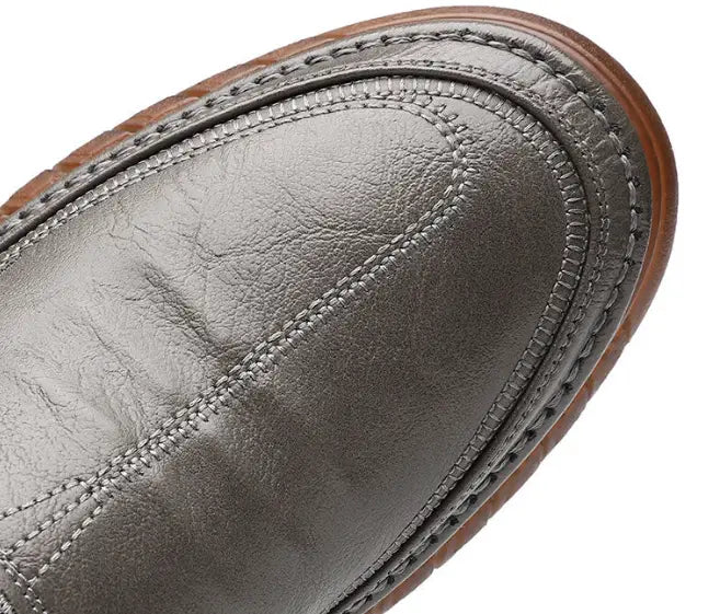 Men’s Leather Shoes Soft Bottom Beef Tendon Bottom