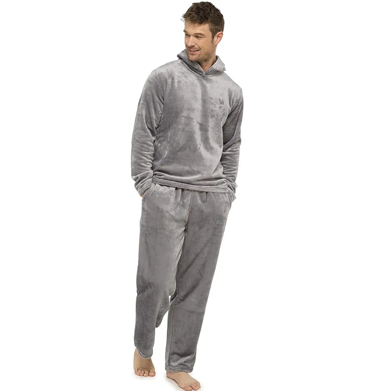 Flannel Grey Simple Home Men’s Pajamas