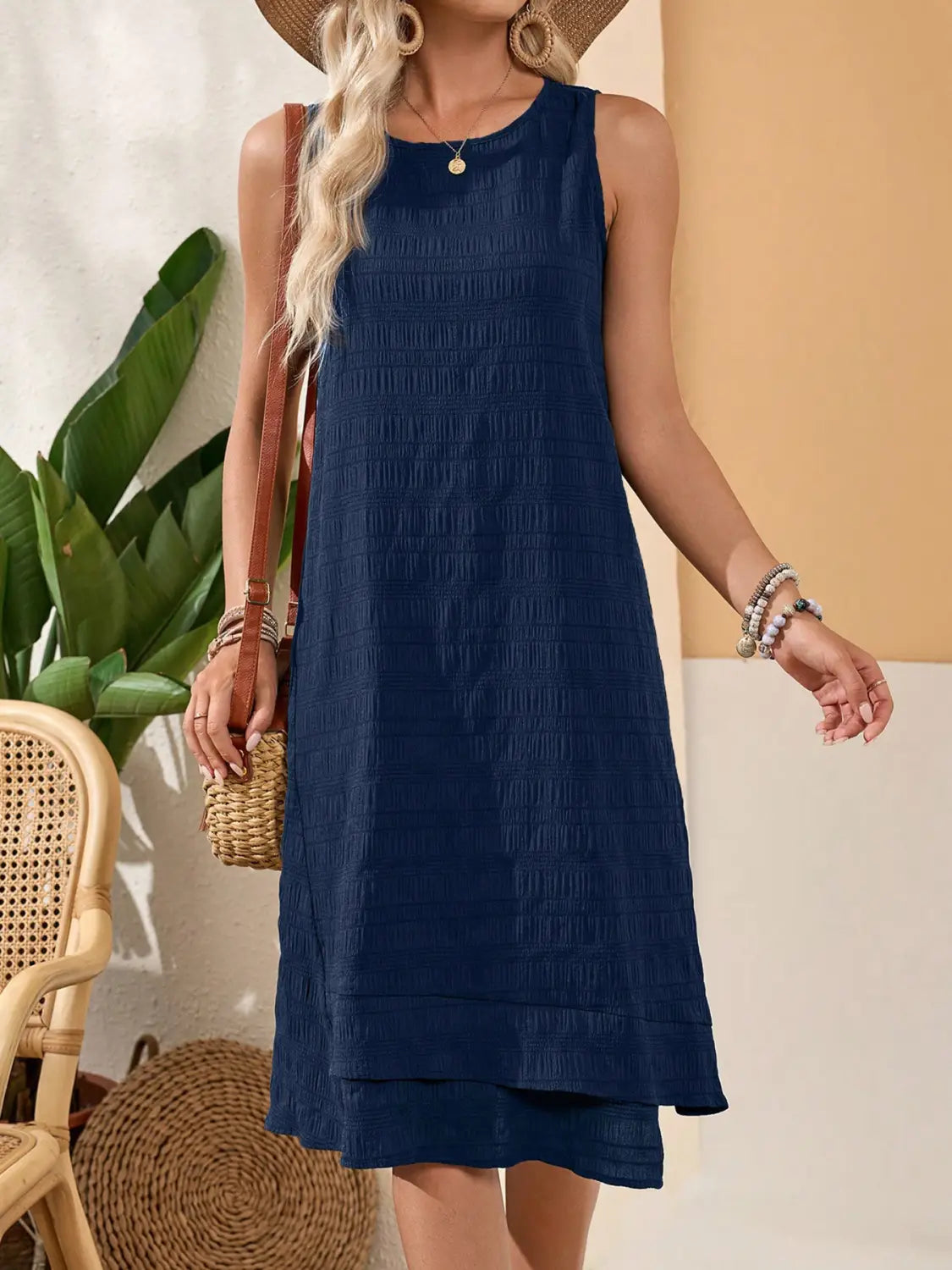 Round Neck Dress Women