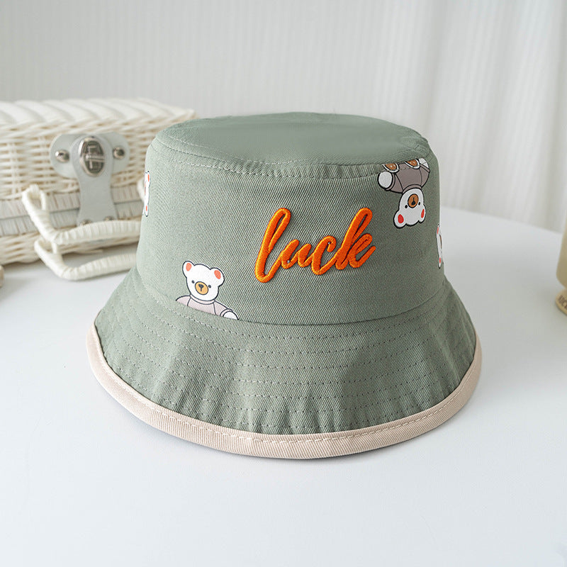 Bucket Hat Baby Spring And Autumn Thin Summer Child Sun-proof Sun Protection Sun Hat