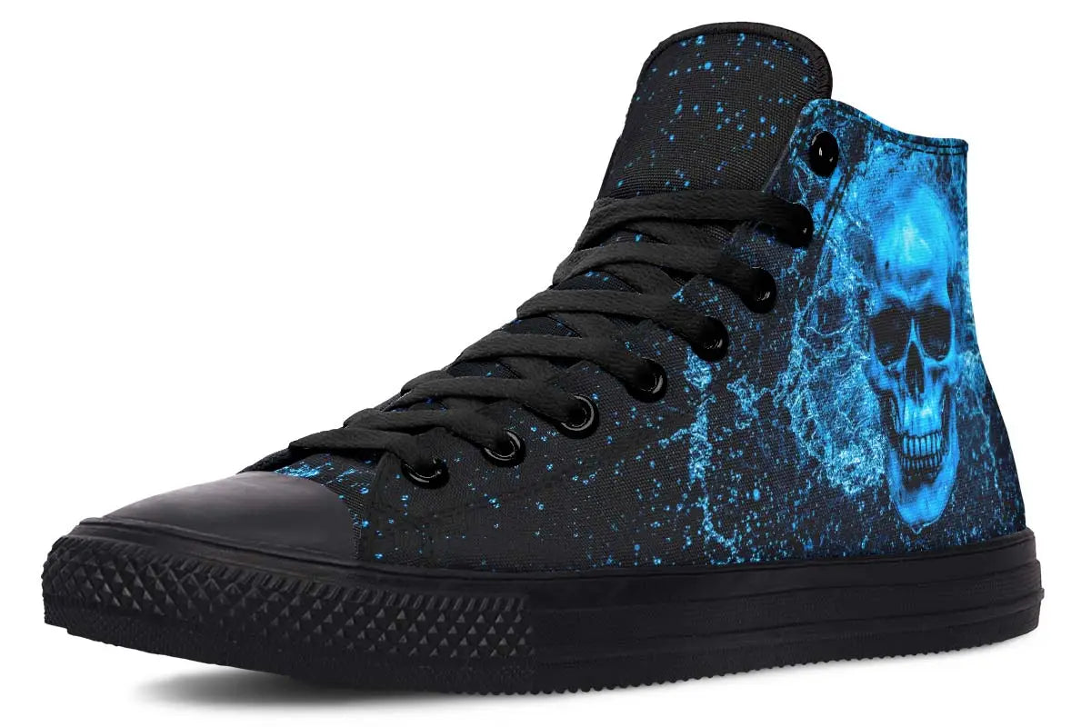 Printed Couple High Top Canvas Shoes
