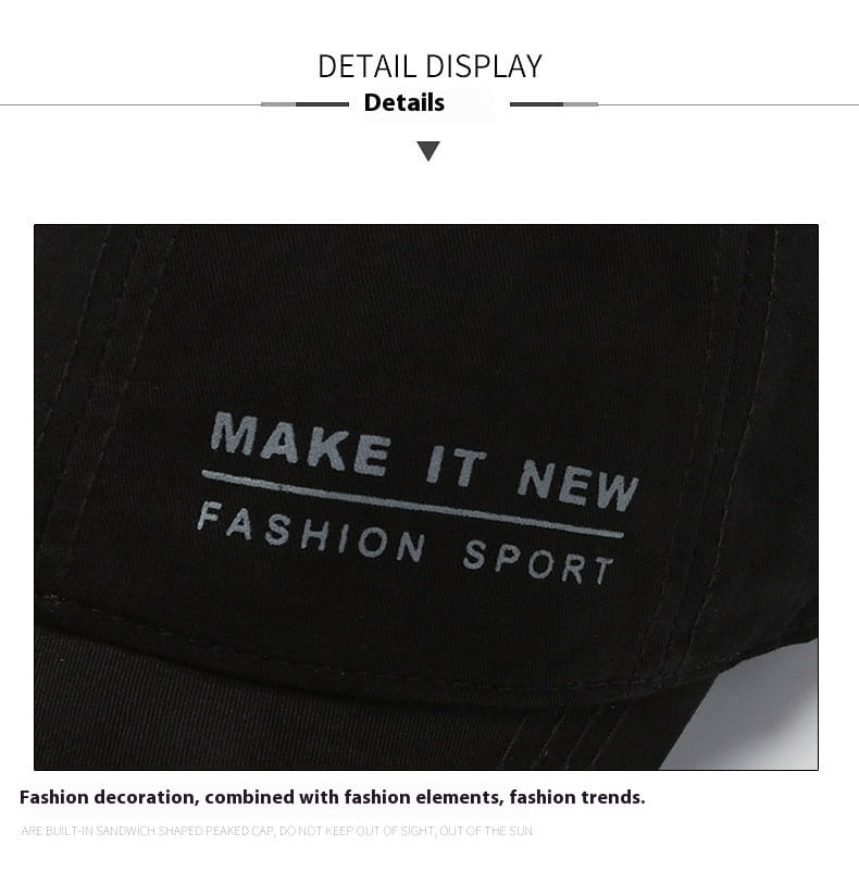Fashion Letter Printing Baseball Cap Outdoor Casual Sunshade