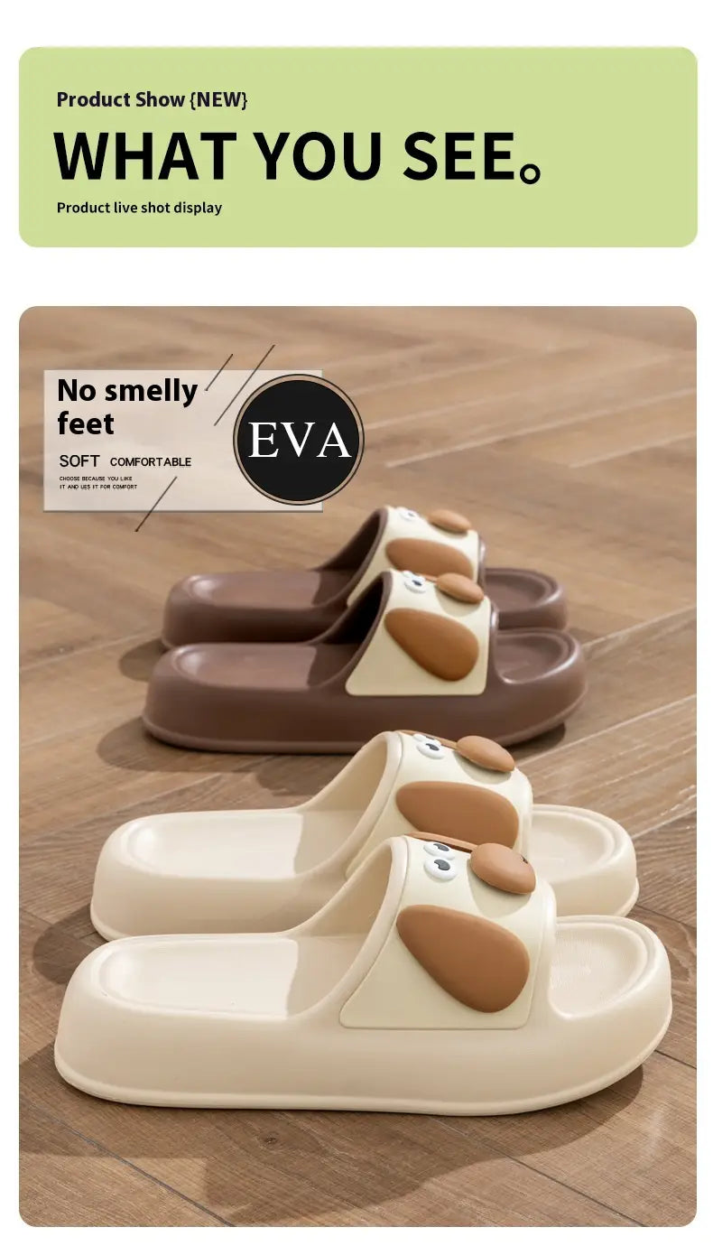 Cute Cartoon Dog Slippers