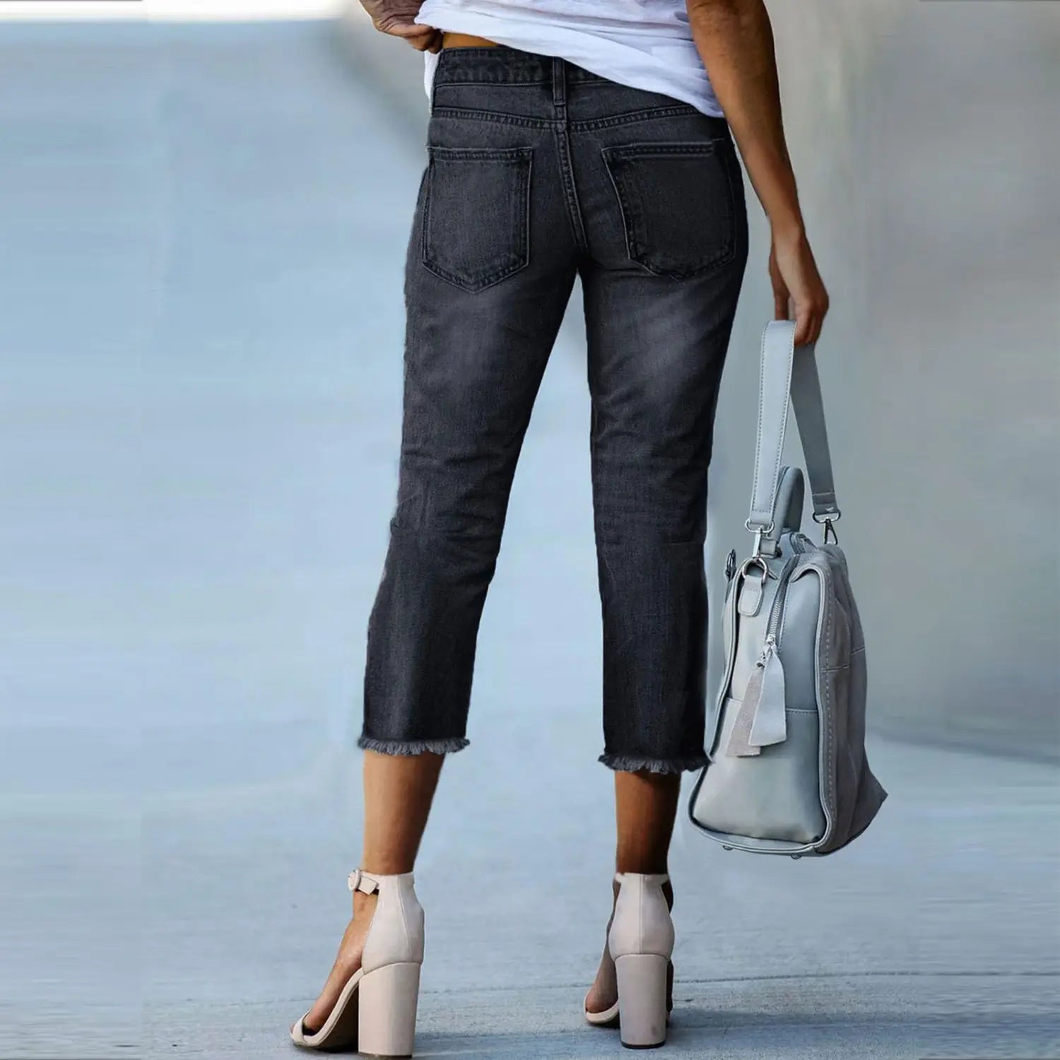 Fashionable Retro Slim-fit Stretch Jeans For Women