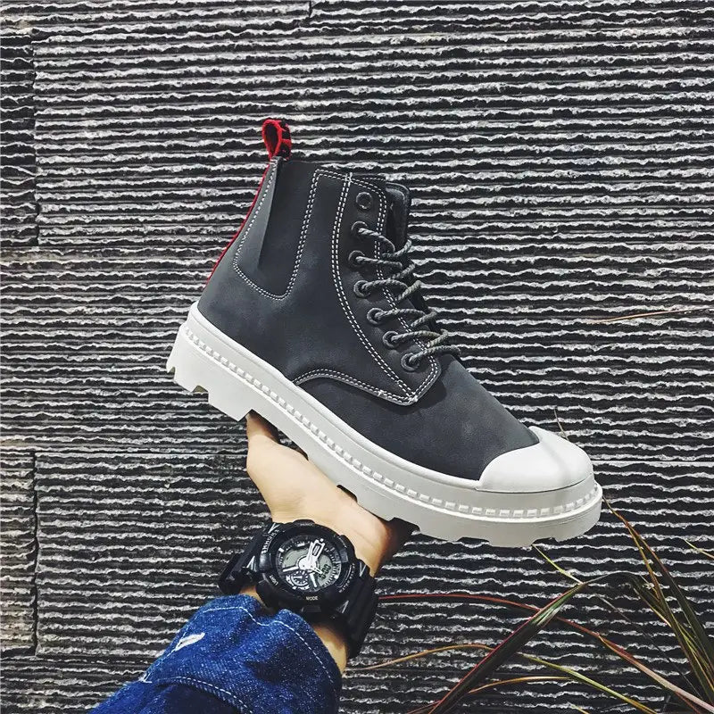 Fashion Ankle Boots Winter Autumn men’s Motorcycle Martin Boots men Boots Snow Boots Oxfords men Shoes