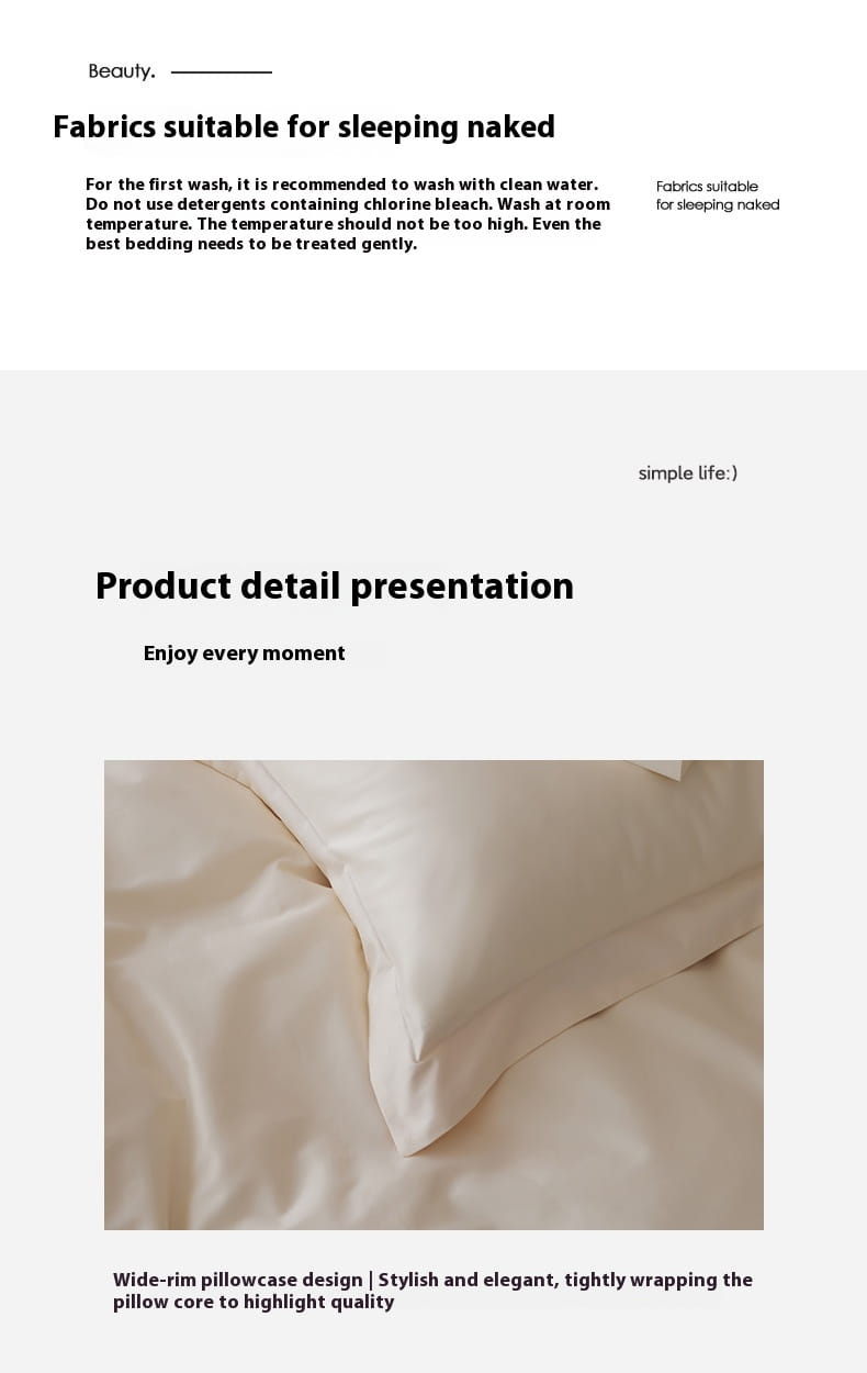 Woolen Cotton Four-piece Bed Sheet Set