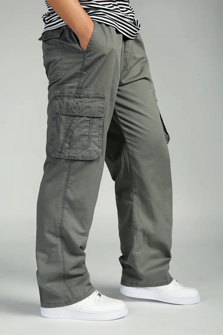 Plus Fat Plus Size Casual Pants Men’s Trousers
