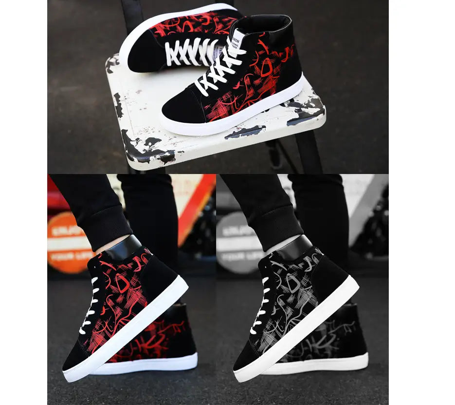 Spring high top shoes Korean Edition men’’s shoes