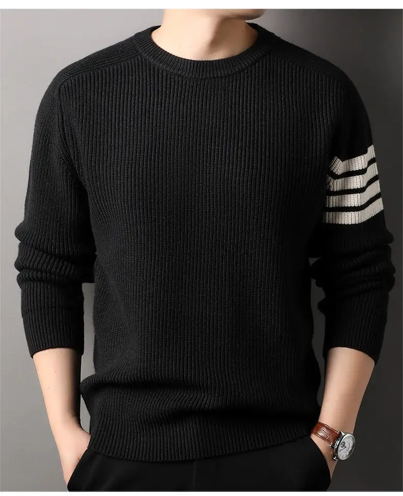 Loose-fitting Pullover Round-neck Men’s Bottoming Shirt