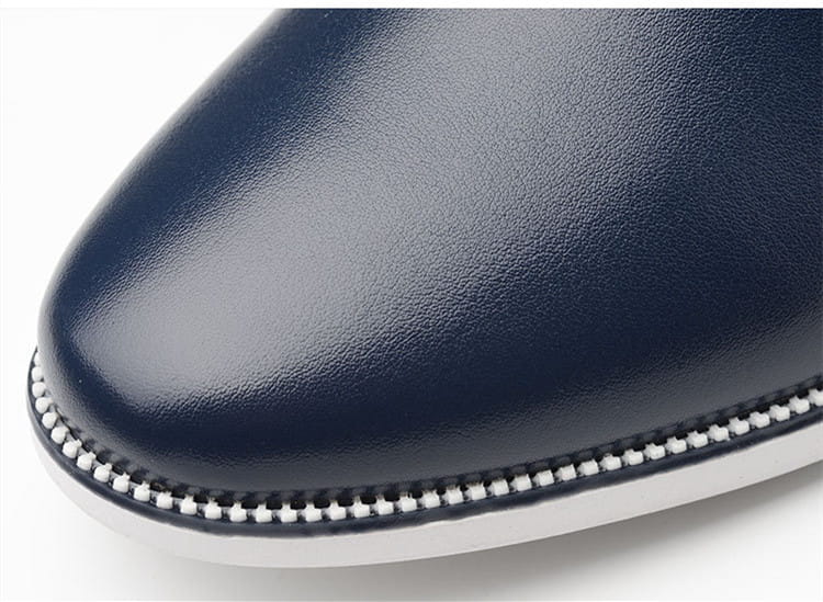 Men’s Breathable Leather Shoes With Cow Tendons And Soft Soles