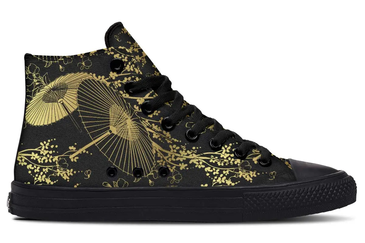 Printed Couple High-top Canvas Shoes