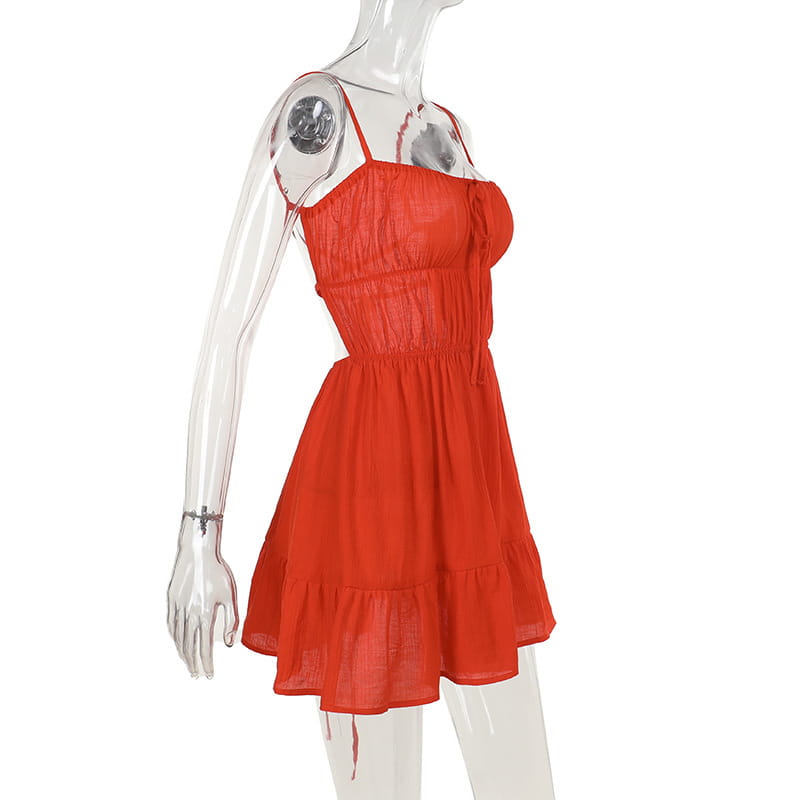 Hot Girl Backless Slim Fit Holiday Dress Women