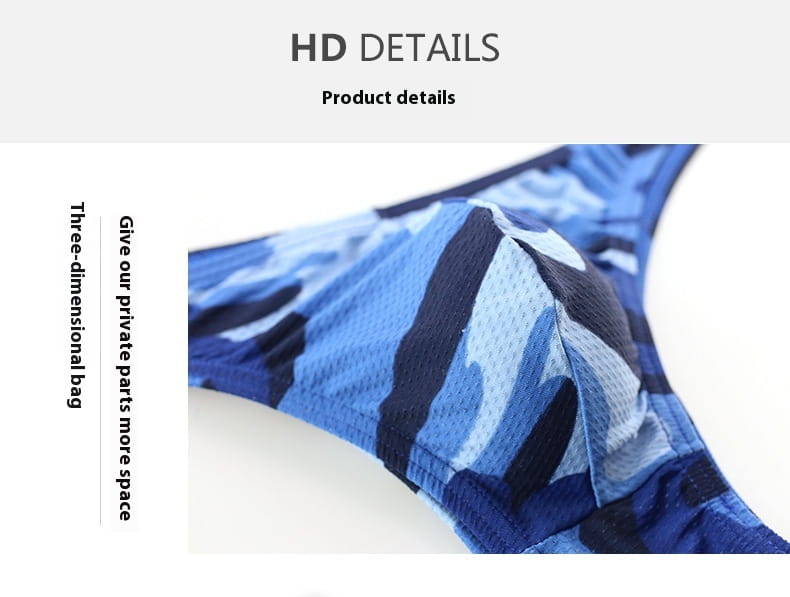 Camouflage Low Waist Small Briefs Panties