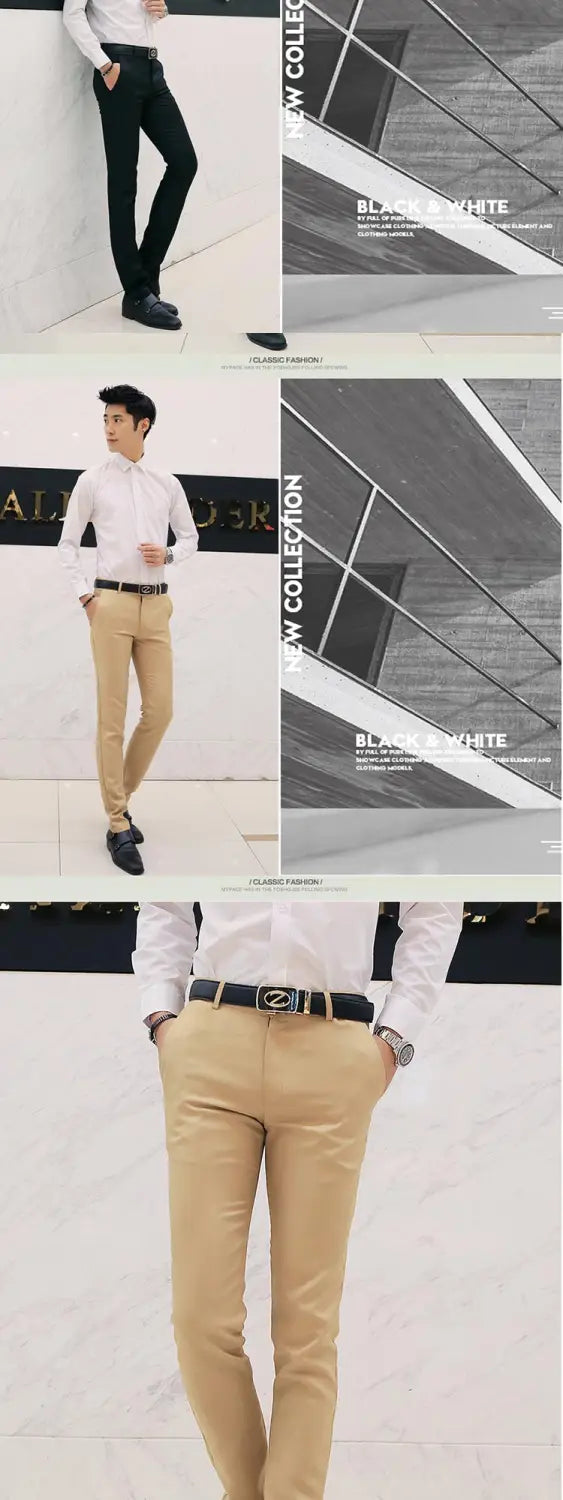 Casual business trousers men Korean slim-fit casual pants