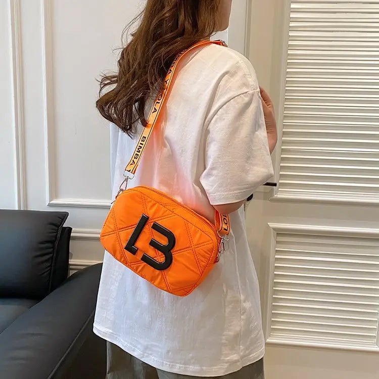 Solid Color Small Square Bags Women Fashion Underarm Bag Rhombic Sewing Shoulder Messenger Bags