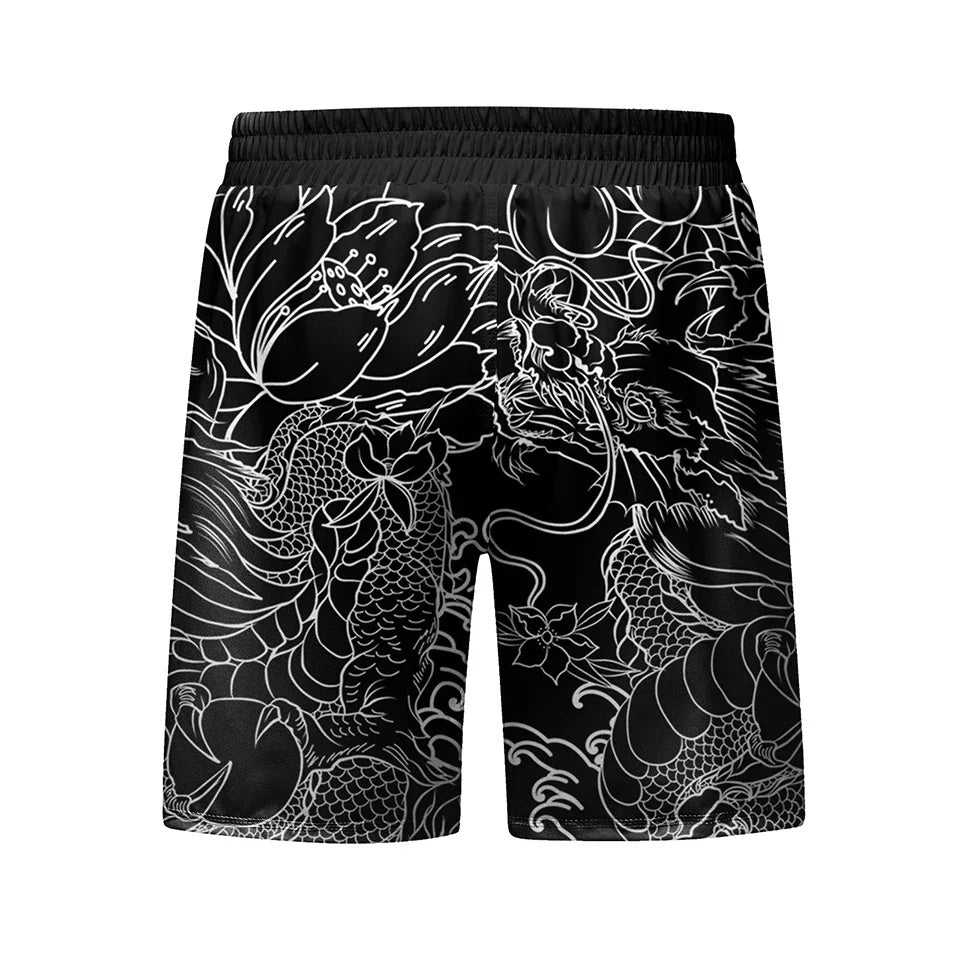 Personalized 3D Printing Quick-drying Stretch Outdoor Workout Clothes Four-piece Set