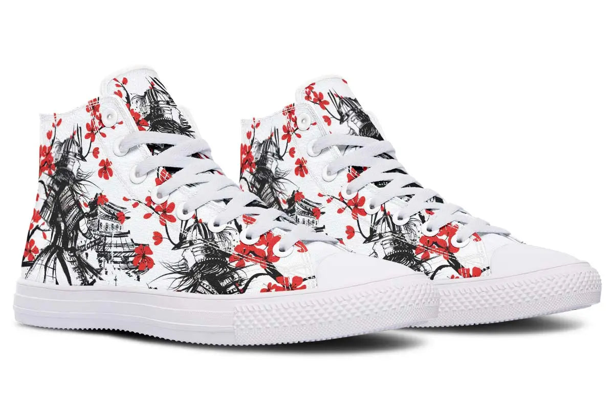 Printed Couple High-top Canvas Shoes