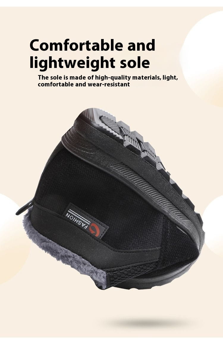 Men’s Shoes Thermal Non-slip Cotton-padded Shoes Casual Slip-on Old Beijing Cloth Shoes