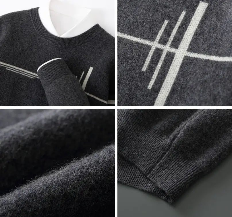 Fashion Men’s Warm Leisure Woolen Sweater