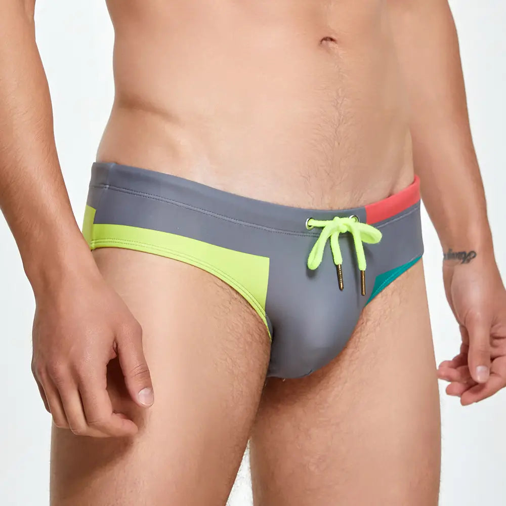 Seaside Swimming Trunks Men Swim Briefs